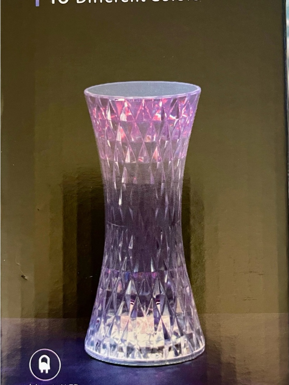 NWT Color-Changing Crystal Pattern LED Light 20 modes/Colors! Has Remote!
